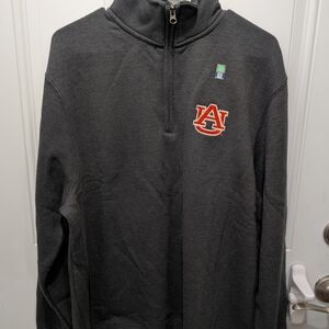 Gray Auburn Quarter-Zip Pullover